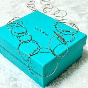*RARE* Tiffany & Co. Paloma Picasso Sterling Silver Ring Necklace (Adjustable)